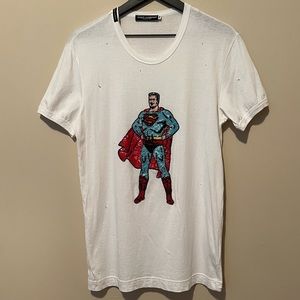 Dolce & Gabbana Distressed Beaded Men’s Shirt 2005